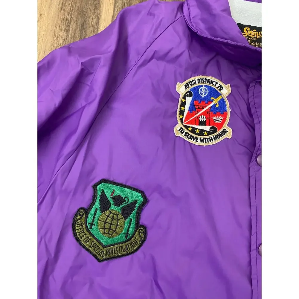 VTG 80s/90s Swingster AFOSI Air Force Office of Special Investigations jacket L